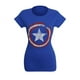 Captain America T-Shirt-Medium Royal Bouclier en Détresse Femmes – image 4 sur 8