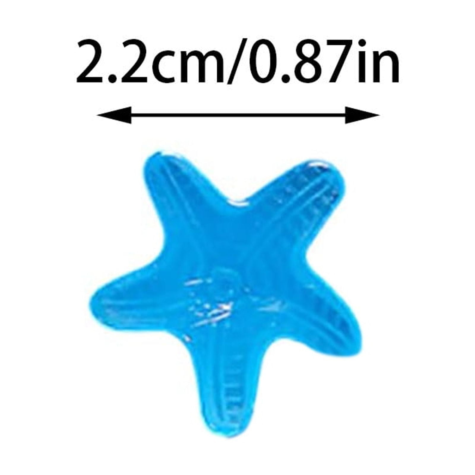 Glowing Stones 100pcs Set - Conch Shell Starfish Bright Blue Glow in The Dark Rocks for Outdoor & Indoor Use, Waterproof Pebbles for Fish Tank,Garden, Pots & Lawn Decor, Magical Nighttime Accent