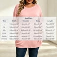 thumbnail image 4 of Plus Size Tops Nelozsy Fashion Women's Casual Solid Color Loose Long Sleeve Round-neck Oversize Shirt Pink XXXXXL, 4 of 9
