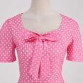thumbnail image 6 of Womens Cocktail Dress Polka Dot Vintage A Line Swing Sleeveless Midi Dress for Evening Parties Wedding Guest Casual Dresses, 6 of 8