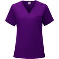 thumbnail image 2 of Homenesgenics Scrub Sets for Women Womens 2 Piece Scrub Outfits Casual Short Sleeve Scrub Tops and Long Pants Sets Nurse's Uniform Lounge Set Working Sets with Pocket Purple XL, 2 of 5