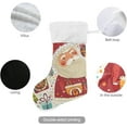 thumbnail image 3 of SKYSONIC Christmas Stocking Personalized Christmas Large Candy Stocking Hanging Gift Xmas Stockings Decoration 1 PC for Family Holiday Party Ornaments Decor Fireplace, 3 of 7