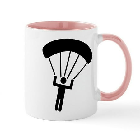 

CafePress - Skydiving Icon Mug - 11 oz Ceramic Mug - Novelty Coffee Tea Cup