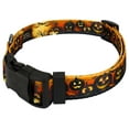 thumbnail image 2 of Country Brook Petz® Gunmetal Deluxe Midnight Fright Reflective Dog Collar, Small, 2 of 5
