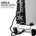 thumbnail image 3 of Cooling Fan Compatible with PS5, with LED Light, Adjustable Speed (3 Speeds Mode), USB 3.0 Port, Silent Enhanced Cooling Fan Compatible with PS5 Disc & Digital -Black, 3 of 11
