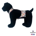 thumbnail image 2 of Barkertime Bones Appetit on Black Escape-Proof Waterproof Premium Dog Diaper Overall - Made in USA, 2 of 6