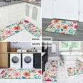 thumbnail image 5 of Pioneer Flower Floral Print Pattern Kitchen Rugs Sets Of 2,Anti Fatigue Kitchen Mat Rugs Non Slip Washable,Decorative Kitchen Floor Mats for Kitchen,Sink,Laundry,17"x30"+17"x47", 5 of 7