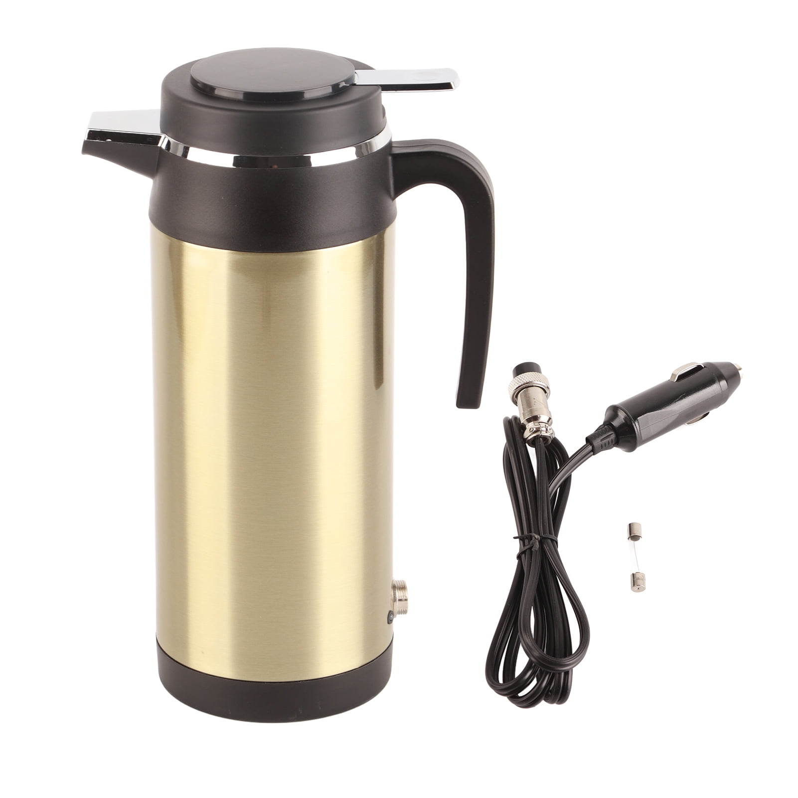 Car Kettle Boiler 1200ML 12V Stainless Steel Electric Incar Kettle Car Heating Cup Travel Thermoses Heating Water Bottle for Water Tea Coffee Milk(12V) Other Electrical Appliances