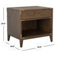 thumbnail image 3 of SAFAVIEH Couture Nisha Industrial Nightstand with 1 Drawers, Brown, 3 of 15
