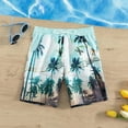 thumbnail image 2 of Gyexs Boys Swim Trunks Size 4T-5T Cartoon Dinosaur Print Swim Shorts Bathing Suit Elastic Waistband Casual Summer Beach Vacation Shorts X05-Blue, 2 of 6