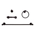 thumbnail image 1 of Accesorios Para Baño Flowell 4 Piezas Negro Latón Mate, 1 of 3