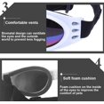 thumbnail image 5 of Juego de 2 gafas protectoras para perros, correa ajustable, protección ocular para viajes y esquí, gafas de sol impermeables para perros (negro, blanco), 5 of 5