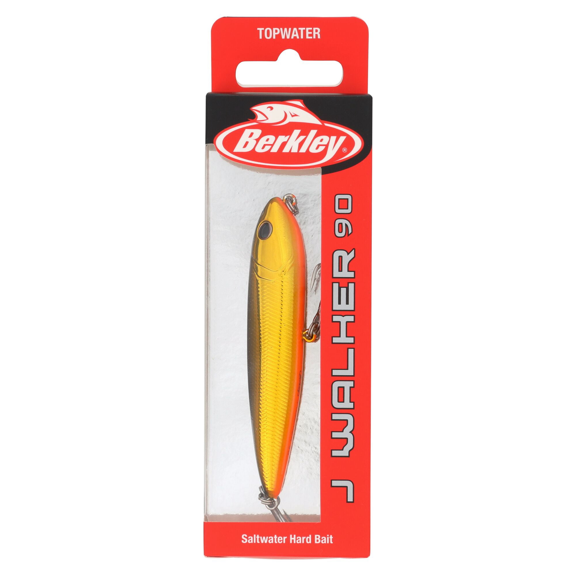Berkley J-Walker 90 Saltwater, 3.5 in, Topwater Baits, Black Gold (1 Count)