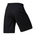 thumbnail image 5 of Men's Elastic Waist Zippered Pocket Training Shorts, Fitness Gym Shorts, Athletic Workout Shorts, Polyester Quick Dry & Breathable, For Running, Jogging, Sports, Summer | JASKFLY,Black L, 5 of 9