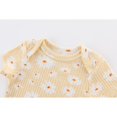 thumbnail image 6 of Zavbaby Baby Boy Girl Ribbed Short Sleeve Cotton Bodysuits,3-Pack,Sizes 0-12M, 6 of 9