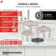 thumbnail image 3 of Bogner Batería De Cocina Acero Inox 304 7 Piezas Color Rosa BCPS06P, 3 of 9