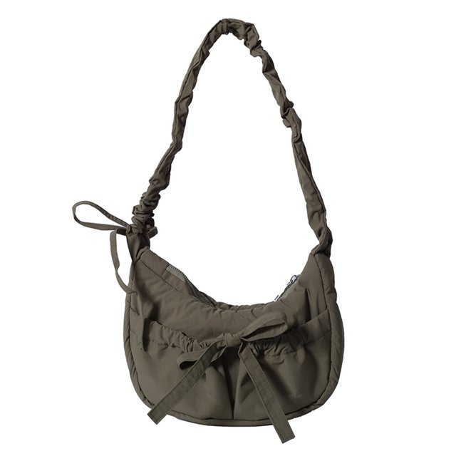 Bolso Bandolera para Mujer Con Correa Cordón Fruncido Y Lazo Al Aire Libre