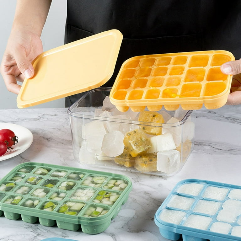 XMMSWDLA Big Ice Cube Trays Checker Ice Cream Moldes Food Grade