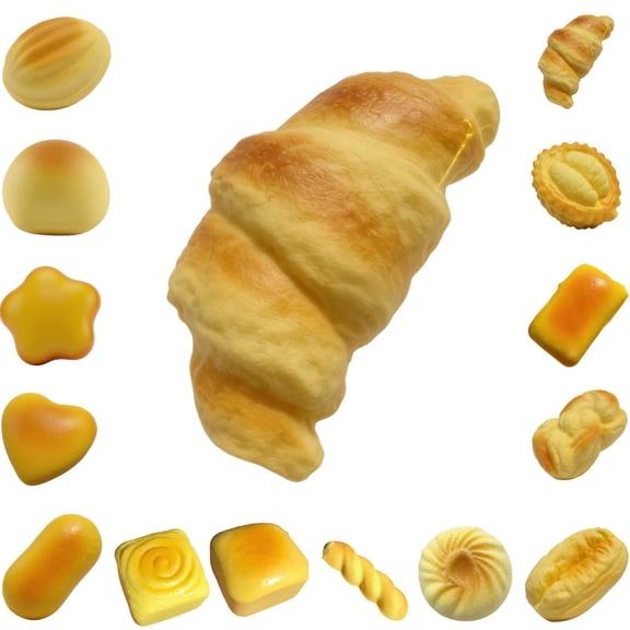 Realistic Squishy Bread, 2026 New Realistic Bread Squishy, Slow Rising Soft Foam Squishies Squeeze Sensory Autism Toys for Office Desk Companion(I)