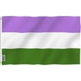 thumbnail image 1 of Anley Fly Breeze 3x5 Feet Genderqueer Flag - LGBT Genderqueer Pride Flags Polyester, 1 of 5
