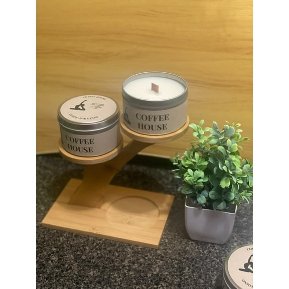 Coffee House Soy Wax Scented Candle with Burn Time