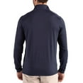thumbnail image 2 of Men's Cutter & Buck Navy New England Patriots Coastline Epic Comfort Recycled Quarter-Zip Pullover, 2 of 2