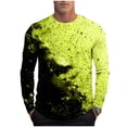 thumbnail image 2 of Blusas y camisas de manga larga con cuello redondo, moda casual para hombre, estampado deportivo, blusas de manga larga con cuello redondo, camisas para hombre, blusa de poliéster, 2 of 5