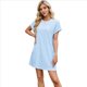 thumbnail image 2 of Vestidos de Verano Fluidos con Cuello en V y Mangas con Volantes para Mujer, Color Azul , Talla M, 2 of 10