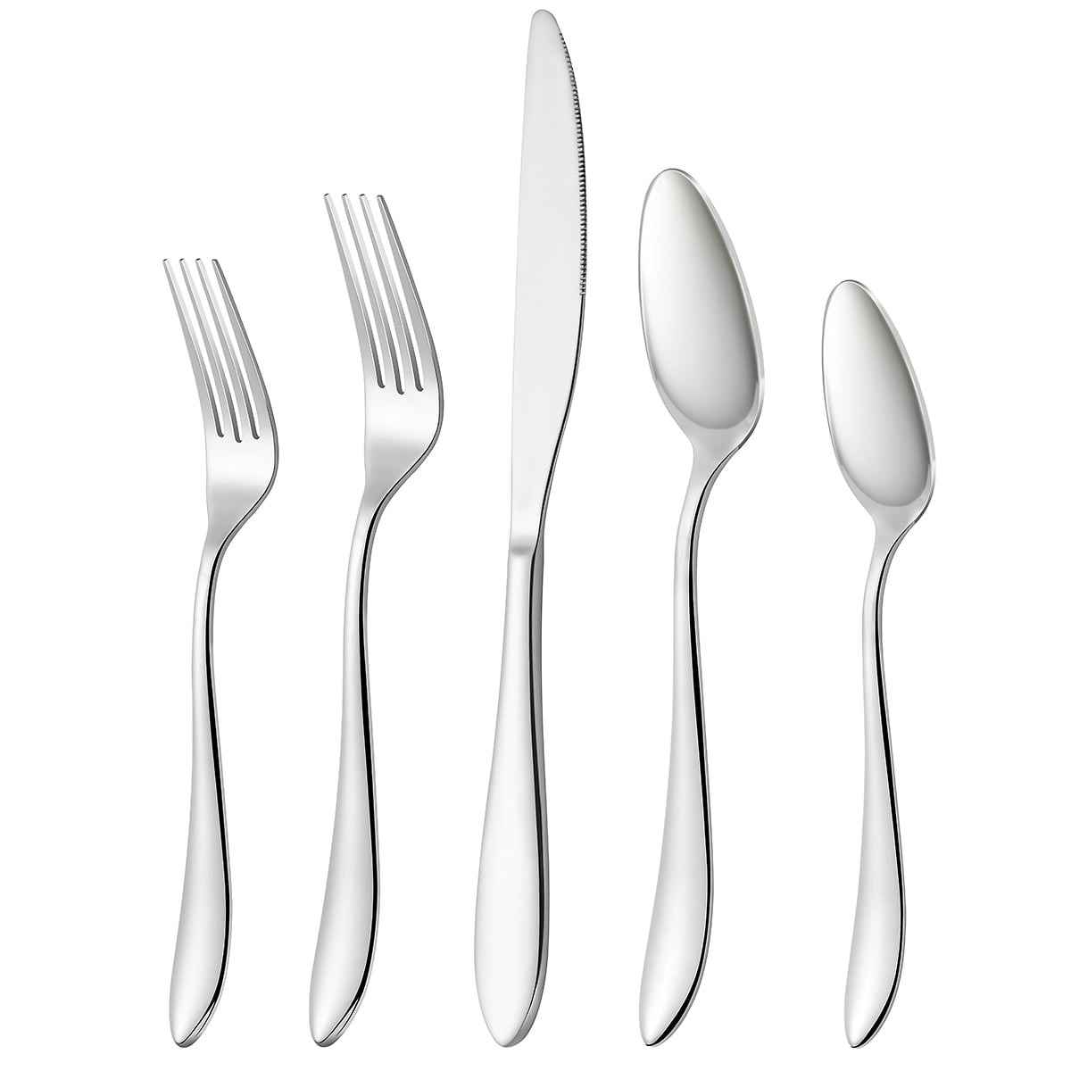 20-piece Silverware, Stainless Steel Flatware Set for 4 people, Unique  Pattern Design, Mirror Polish and Dishwasher Safe - Bed Bath & Beyond -  34407585