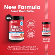 Optimum Nutrition Amino Energy Hydration + Focus Powder, Strawberry Burst, 9.5 oz