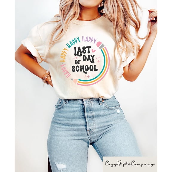 Happy Last Day Of School T-shirt, Retro Teacher Sweatshirt, Last Day Of School Shirt, Summer Break Gift, End Of School Tee TH-A1515