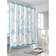 thumbnail image 3 of Let it Shower Curtain Set ，Waterproof Fabric Shower Curtains Snow Christmas Winter Blue Snowflake Shower Curtains for Bathroom,Bathroom Decor 72"x84", 3 of 6
