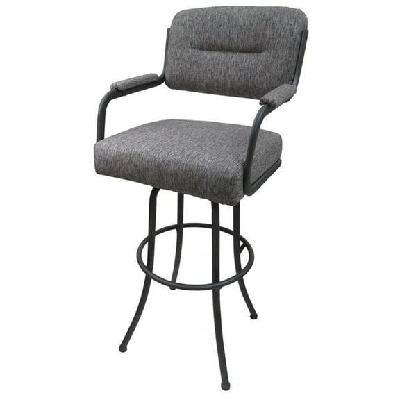 Swivel 30" Bar Stool - M-110 Metal Grey Frame