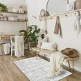 thumbnail image 6 of Moynesa 3'x5' Washable Kitchen Entrance Rug Non Slip,Gray Entryway Rugs Soft Area Rugs for Living Room, Farmhouse Moroccan Small Carpet for Bathroom Beside Office, 6 of 7