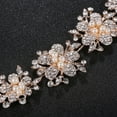 thumbnail image 3 of Raindrops Golden Bridal Hair Band with Rhinestone Alloy Design for Wedding and Special Occasions, 3 of 8
