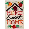 thumbnail image 1 of Evergreen Applique Garden Flag - Home Sweet Home Floral, 1 of 1