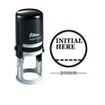 thumbnail image 1 of INITIAL Round Self Inking Office Stationary Stamp Personalized Custom Shiny 20mm Rubber Stamp, 1 of 3