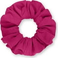 thumbnail image 2 of Scrunchies Cotton Knit Standard Size 3-Pack Ponytail Holder Made in USA Scrunchie King Fuchsia, 2 of 5