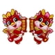 thumbnail image 1 of Adhesivos de puerta con diseño de serpiente china, decoración del Año Nuevo Chino 2025 - 2 unidades;2 pegatinas de puerta de año Nuevo Chino para S, 1 of 8