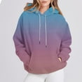 thumbnail image 2 of Wensltd Women's Printing Long Sleeve Hoodies Casual Tunic Pullover Sweatshirts with Pocket, 2 of 7