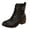 C-Black, variant on Platform Ankle Combat Boots for Womens Comfortable Leather Non Slip High Top Hiking Shoes Side Zipper Fashion Casual Outdoor Short Booties
