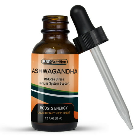 Ashwagandha Liquid Drops, KSM-66 Ashwagandha Root Extract (Withania Somnifera) Adaptogenic Ayurvedic, for Stress Relief, Anxiety Relief, Adrenal Support, Thyroid Support, Sleep Aid (Best Oil For Thyroid)