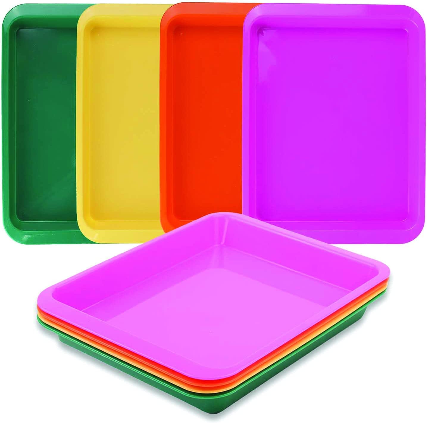 Activity Plastic Tray Art + Crafts Organizer Tray, Serving Tray, Great for Crafts, Beads