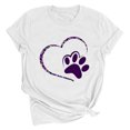 thumbnail image 3 of Meichang T-Shirts de la Saint-Valentin pour Femmes, T-Shirts Graphiques Cœur, Hauts Mignons, T-Shirts de Vacances, Manches Courtes, Col Rond, Mode 2025, 3 of 3