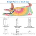 thumbnail image 6 of Shopping Bag 17.5×4.5×15in Crack Resistant Waterproof Super Large Capacity Reusable Extended Handle Can Be Carried Or One Shoulder Tie-Dye Pattern Bright Colors (2), 6 of 8
