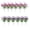 Pink & Purple, variant on Aximioll 15.74 x 8.66 in Artificial Floral Garland Bushes, Rows of Pink and Purple Blooms with Dense Foliage on Branching Stems, Botanical Bush Bundle for Tabletop Vases