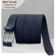 thumbnail image 4 of Belt for Men 2Pack,Mens Gift Stretch Braided Web Belt Elastic for Casual Golf Jeans,1 3/8", 4 of 9