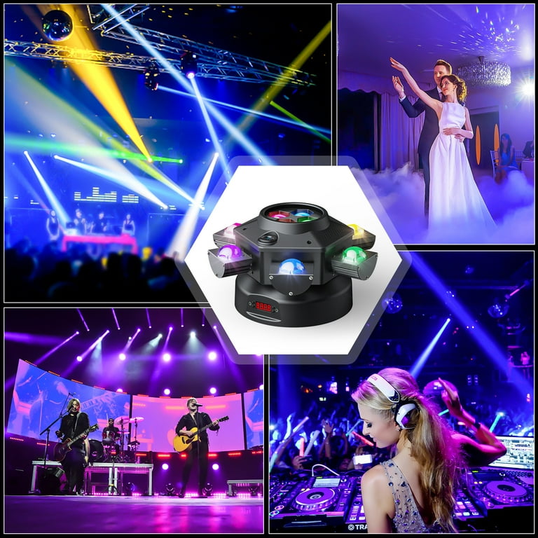 50W RGBWA/UV 6 En 1 Professional Mini Moving Head Éclairage De Scène Pour DJ Disco Restaurant Club Mariage Home Party