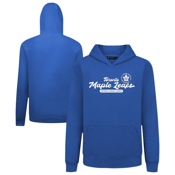 Youth Levelwear Royal Toronto Maple Leafs Podium Monument Pullover Hoodie