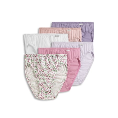 Jockey Women's 100% Cotton Elance French Cut - 6 Pack
